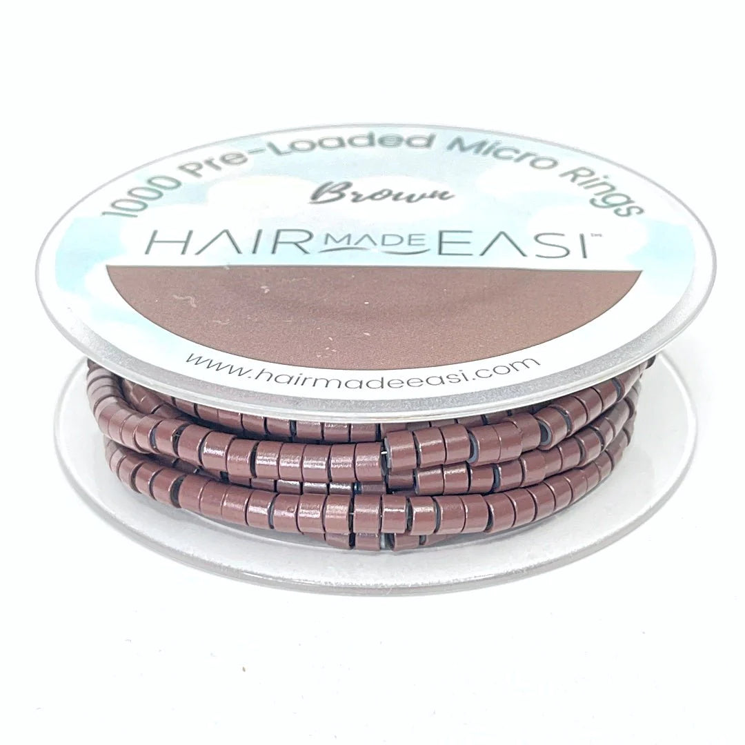 Hair Made Easi Pre-Loaded Micro Rings (1000) - Silicone Lined